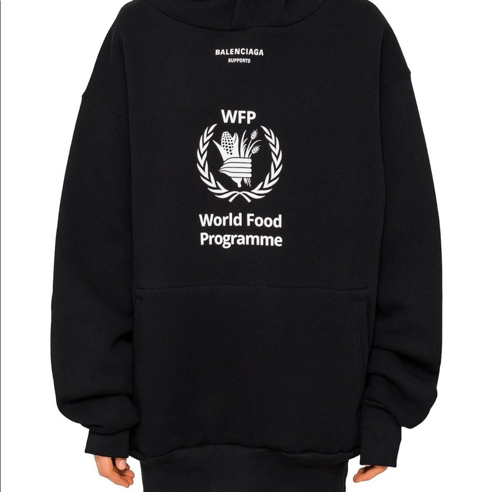 Balenciaga world food programme hoodie